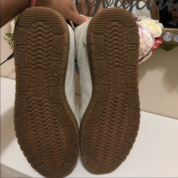 Off white/army green Puma Sky High Sneaker suede bundle - Picture 7 of 16